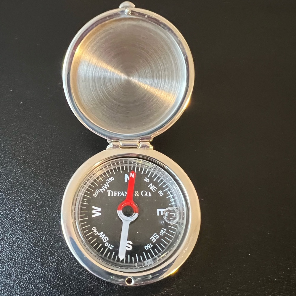 Tiffany 1837 Makers Sterling Silver Compass